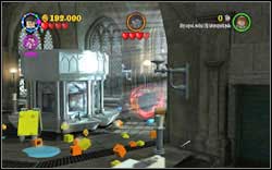 Moaning Myrtle: On the right side of the bathroom you will find a showcase - destroy it (DM) - Bonuses - Year 2 - Walkthrough - LEGO Harry Potter: Years 1-4 - Game Guide and Walkthrough