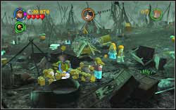 Ginny (Hooded Top): After jumping over the flames, head down and use magic on some planks and chests - Bonuses - Year 4 - Walkthrough - LEGO Harry Potter: Years 1-4 - Game Guide and Walkthrough