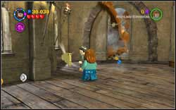 Ravenclaw (blue): During the dragon escape scene, in the third room on the left side - Bonuses - Year 4 - Walkthrough - LEGO Harry Potter: Years 1-4 - Game Guide and Walkthrough