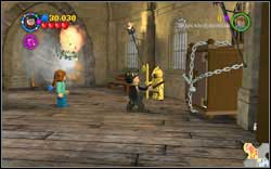 During the dragon escape scene, inside the locked wardrobe on the right in the third room - Bonuses - Year 4 - Walkthrough - LEGO Harry Potter: Years 1-4 - Game Guide and Walkthrough
