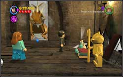 Fleur (Dragon Task): During the dragon escape scene, in the first room on the right side of the door - Bonuses - Year 4 - Walkthrough - LEGO Harry Potter: Years 1-4 - Game Guide and Walkthrough