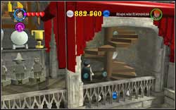 Harry (blue shirt): Right under the staircase leading to the Bathroom Corridor - Bonuses - Hogwarts - Walkthrough - LEGO Harry Potter: Years 1-4 - Game Guide and Walkthrough