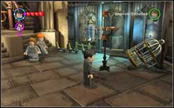 Nearly Headless Nick: Use magic on the hanger on the right side of the room - Bonuses - Hogwarts - Walkthrough - LEGO Harry Potter: Years 1-4 - Game Guide and Walkthrough