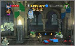 On the right side of the room, in the corner, you will find a student trapped in a spider-web - destroy it - Bonuses - Hogwarts - Walkthrough - LEGO Harry Potter: Years 1-4 - Game Guide and Walkthrough