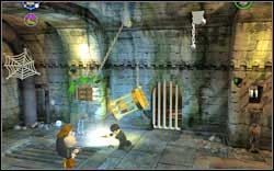 In the second room, firstly chase away the Devil's Snare from the right and then from the left hand to get the brick - Bonuses - Hogwarts - Walkthrough - LEGO Harry Potter: Years 1-4 - Game Guide and Walkthrough
