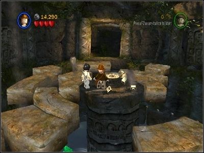 The temple will start to collapse and the foot-bridge will start to move - Chapter 1 - The Lost Temple - part 2 - Riders of the Lost Ark - LEGO Indiana Jones: The Original Adventures - Game Guide and Walkthrough