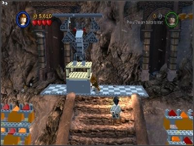 You will enter a large room - Chapter 2 - Into the Mountains - part 2 - Riders of the Lost Ark - LEGO Indiana Jones: The Original Adventures - Game Guide and Walkthrough