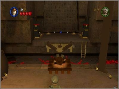 You will start in the location with lots of red snakes - Chapter 4 - The Well of Souls - part 1 - Riders of the Lost Ark - LEGO Indiana Jones: The Original Adventures - Game Guide and Walkthrough