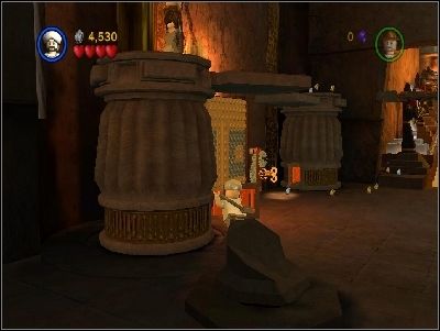 In the room you will notice four this kind of pillars - Chapter 4 - The Well of Souls - part 1 - Riders of the Lost Ark - LEGO Indiana Jones: The Original Adventures - Game Guide and Walkthrough
