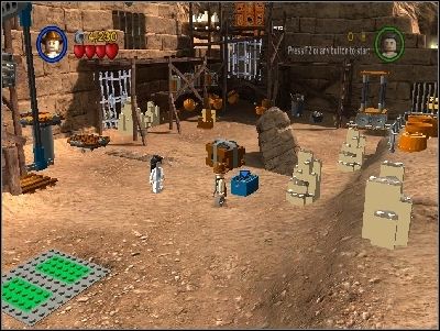 Go back to the place where you have started the level - Chapter 5 - Pursuing the Ark - Riders of the Lost Ark - LEGO Indiana Jones: The Original Adventures - Game Guide and Walkthrough