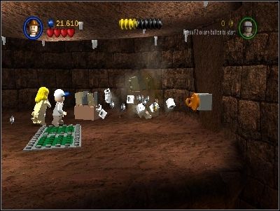 You will finally reach a small room - Chapter 2 - Pankot Secrets - part 2 - The Temple of Doom - LEGO Indiana Jones: The Original Adventures - Game Guide and Walkthrough