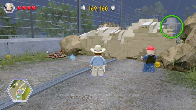 After you reach the block, on the car, get out and get through the small gate - Park Shutdown - Jurassic Park - walkthrough - LEGO Jurassic World - Game Guide and Walkthrough