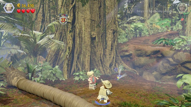 After you have left the control building, as Robert, shoot at the target shown in the screenshot and use the brick to get to the area you need to make it to - Restoring power - Jurassic Park - walkthrough - LEGO Jurassic World - Game Guide and Walkthrough
