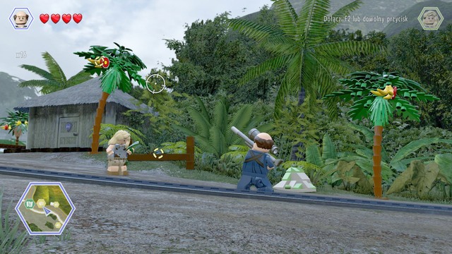 Destroy all the shields on the trees - Carnivore Territory - Jurassic Park - secrets in free roam - LEGO Jurassic World - Game Guide and Walkthrough