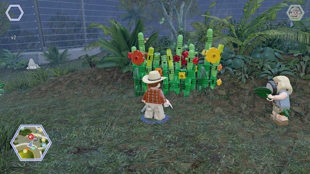 First one can be found on the right side - Carnivore Territory - Jurassic Park - secrets in free roam - LEGO Jurassic World - Game Guide and Walkthrough
