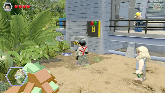 As Timmy, use the small passage - Raptor Territory - Jurassic Park - secrets in free roam - LEGO Jurassic World - Game Guide and Walkthrough