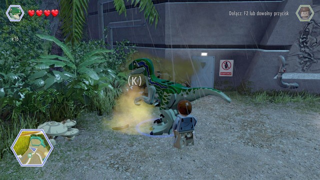 As Ellie, get the brick from the excrements - Herbivore Territory - Jurassic Park - secrets in free roam - LEGO Jurassic World - Game Guide and Walkthrough