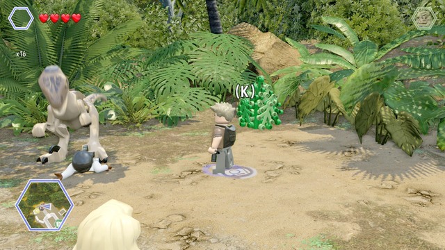 Walk to the place near the container as Billy and take a photo of the raptor in order to scare him away - Raptor Territory - Jurassic Park - secrets in free roam - LEGO Jurassic World - Game Guide and Walkthrough
