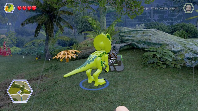 As dilophosaurus, walk to the black container and destroy it with the venom - Tyrannosaurus Territory - Jurassic Park - secrets in free roam - LEGO Jurassic World - Game Guide and Walkthrough