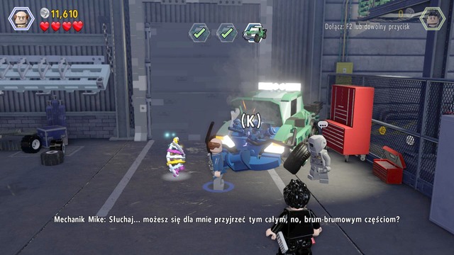 As Eddie, approach the third car and fix it, using the special ability - Isla Sorna - Jurassic Park - The Lost World - walkthrough - LEGO Jurassic World - Game Guide and Walkthrough