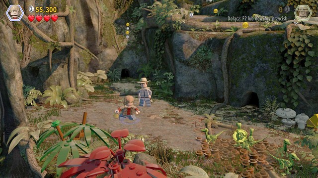 At the end of the path, cut down the plants again, as Grant - Eric Kirby - Jurassic Park III - walkthrough - LEGO Jurassic World - Game Guide and Walkthrough