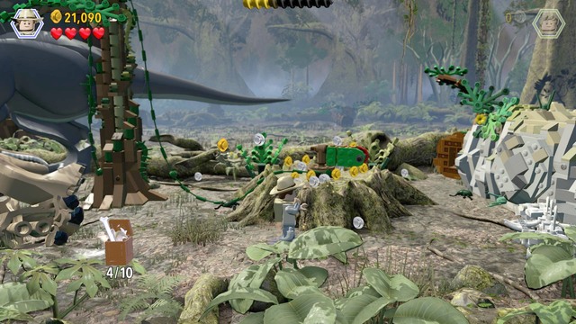 Minikit #3 - Spinosaurus - Jurassic Park III - secrets - LEGO Jurassic World - Game Guide and Walkthrough