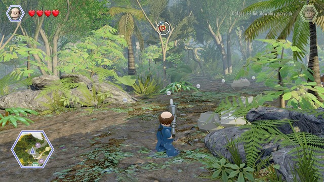 Second egg is located on the tree - Crash Site - Jurassic Park III - secrets in free roam - LEGO Jurassic World - Game Guide and Walkthrough