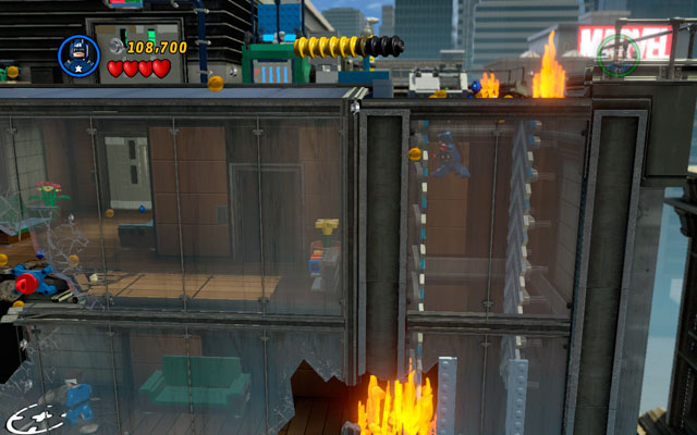 Pass to the other building and kill all octobots in the area - Times Square Off - Walkthrough - LEGO Marvel Super Heroes - Game Guide and Walkthrough