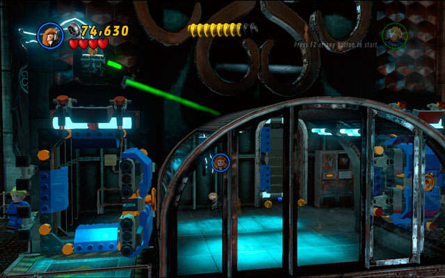 Use Black Widow again to switch a lever on the right - you will unlock a red button, located in the lift - Red Head Detention - Walkthrough - LEGO Marvel Super Heroes - Game Guide and Walkthrough