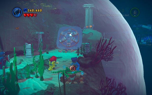 Second mound can be found near to the huge silver gates on the far right - That Sinking Feeling - Minikit Sets - LEGO Marvel Super Heroes - Game Guide and Walkthrough