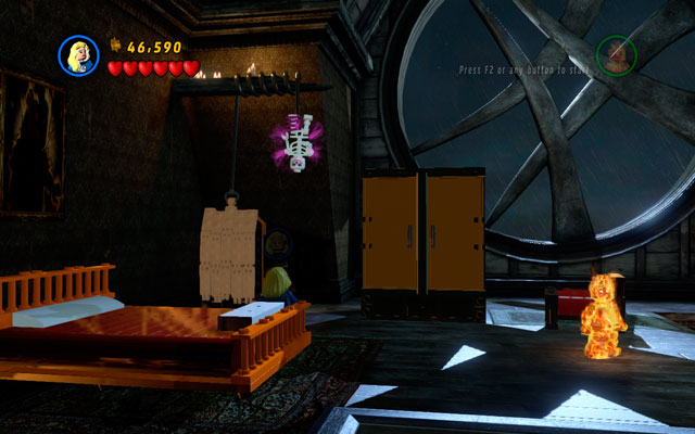 Go back to the hall and use stairs to go to the upper level - Stranger Danger - Deadpool Bonus Missions: Walkthrough - LEGO Marvel Super Heroes - Game Guide and Walkthrough