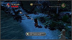 Go right across the bridge as Sparrow and activate the mechanism using his sword - Smuggler's Den - walkthrough - The Curse of the Black Pearl - LEGO Pirates of the Caribbean: The Video Game - Game Guide and Walkthrough