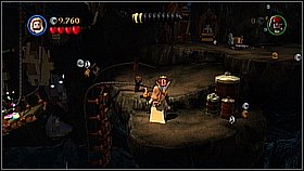 On the other side of the chasm go right and destroy the sarcophagi with skeletons - Smuggler's Den - walkthrough - The Curse of the Black Pearl - LEGO Pirates of the Caribbean: The Video Game - Game Guide and Walkthrough