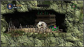 On the other side get to the right wall and put the ball in a bowl (the second character must do the same with the second object) - Pelegosto - walkthrough - Dead Man's Chest - LEGO Pirates of the Caribbean: The Video Game - Game Guide and Walkthrough