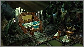 Then jump on the brighter platform in the last row - The Dutchman's Secret - walkthrough - Dead Man's Chest - LEGO Pirates of the Caribbean: The Video Game - Game Guide and Walkthrough