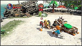 Dig up the last treasure - the gigantic crab - Isla Cruces - walkthrough - Dead Man's Chest - LEGO Pirates of the Caribbean: The Video Game - Game Guide and Walkthrough