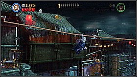 Use Elisabeth's double jump to get to the roof and go right - Singapore - walkthrough - At World's End - LEGO Pirates of the Caribbean: The Video Game - Game Guide and Walkthrough