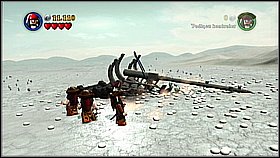 Jump on the donkey and pull the orange rod of the cart - Davy Jones Locker - walkthrough - At World's End - LEGO Pirates of the Caribbean: The Video Game - Game Guide and Walkthrough
