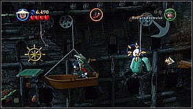 Eventually you will get to the bigger platform - Norrington's Choice - walkthrough - At World's End - LEGO Pirates of the Caribbean: The Video Game - Game Guide and Walkthrough