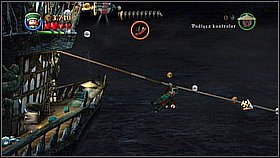 Jump forward to the wooden balcony - Norrington's Choice - walkthrough - At World's End - LEGO Pirates of the Caribbean: The Video Game - Game Guide and Walkthrough