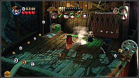 Use the chain to get down - The Brethren Court - walkthrough - At World's End - LEGO Pirates of the Caribbean: The Video Game - Game Guide and Walkthrough