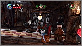 Use Jack's compass to find the chest with bombs - Queen Annes Revenge - walkthrough - On Stranger Tides - LEGO Pirates of the Caribbean: The Video Game - Game Guide and Walkthrough