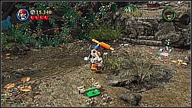 Use Jack's compass to find the treasure - the spyglass - The Fountain of Youth - walkthrough - On Stranger Tides - LEGO Pirates of the Caribbean: The Video Game - Game Guide and Walkthrough