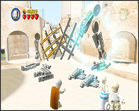 When you're done with the walker, a stormie will enter it (now that's just rude) - Mos Eisley Spaceport - Story Mode - Episode IV - LEGO Star Wars II: The Original Trilogy - Game Guide and Walkthrough