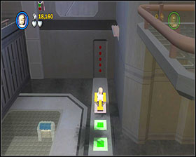 Use the lever to make a crate appear - Death Star Escape - Story Mode - Episode IV - LEGO Star Wars II: The Original Trilogy - Game Guide and Walkthrough