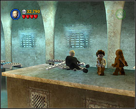 Go up the stairs - Jabba's Palace - Story Mode - Episode VI - LEGO Star Wars II: The Original Trilogy - Game Guide and Walkthrough
