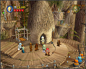 When you reach the chessboard, destroy everything that is on it and build a crate of the rubble - The Battle of Endor - Story Mode - Episode VI - LEGO Star Wars II: The Original Trilogy - Game Guide and Walkthrough