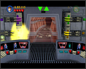 Blast through the door with flashing, red diodes - The Battle of Endor - Story Mode - Episode VI - LEGO Star Wars II: The Original Trilogy - Game Guide and Walkthrough