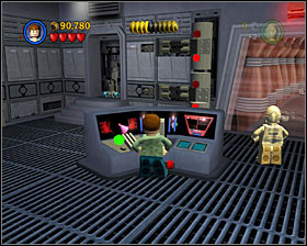 Go back to the previous room and this time go right - The Battle of Endor - Story Mode - Episode VI - LEGO Star Wars II: The Original Trilogy - Game Guide and Walkthrough
