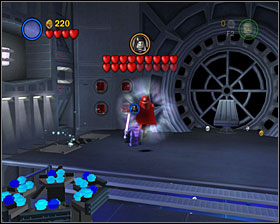 Go down the screen and left to build a fan - Jedi Destiny - Story Mode - Episode VI - LEGO Star Wars II: The Original Trilogy - Game Guide and Walkthrough